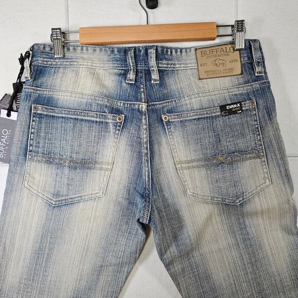 Buffalo David Bitton Evan-X Basic Slim Stretch Faded 30 x 30 Mens Jeans NWT - Picture 6 of 8